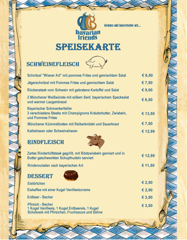 Speisekarte